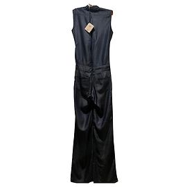 Jijil Dark Blue Lyocell Jumpsuit Size 34 Dark blue