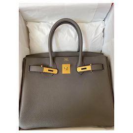 Hermès Birkin 30 Togo GHW Anthrazitgrau
