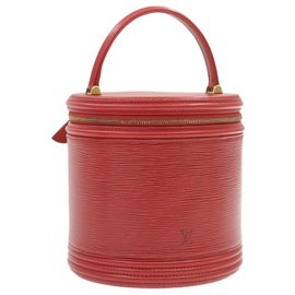 Louis Vuitton-LOUIS VUITTON Epi Cannes Hand Bag Red M48037 LV Auth cr738-Red