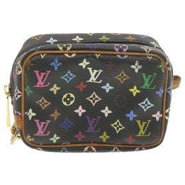 Louis Vuitton-LOUIS VUITTON Multicolor Trousse Wapity Pouch Bag Negro M58034 LV Auth yt091-Negro
