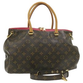Louis Vuitton-LOUIS VUITTON Monogram Pallas 2Way Hand Shoulder Bag M41175 LV Auth 20770-Other