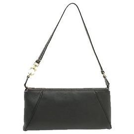 SALVATORE FERRAGAMO Portamonete Gancini Pelle Nera Aut865 Nero