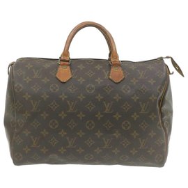 Louis Vuitton-Louis Vuitton Monogram Speedy 35 Hand Bag M41524 LV Auth 21149-Other