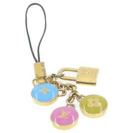 Louis Vuitton-LOUIS VUITTON Pastilles Charm M65388 Gold Multicolor LV Auth gt700-Golden
