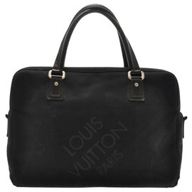 Louis Vuitton-LOUIS VUITTON Damier Geant Yak Handtasche Schwarz Noir M93082 LV Auth kh356-Schwarz