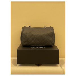 Chanel-Sac porté épaule Chanel-Gris anthracite