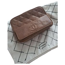 Chanel Camera bag lizard leather sand Sand