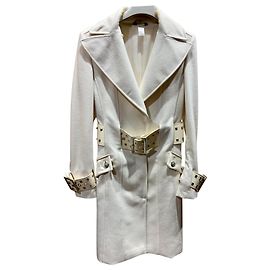 Vintage wool coat from Versace Cream
