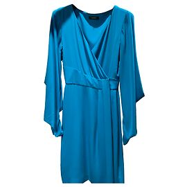 Vestido de seda turquesa Gianni Versace Turquesa