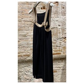 Louis Vuitton-Short Louis Vuitton dress-Black,Beige