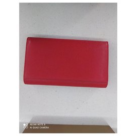 Burberry-Brieftasche an einer Kette-Rot
