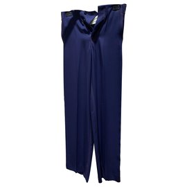 Céline-Un pantalon, leggings-Bleu,Corail
