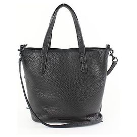 Rebecca Minkoff Mini Tote Sfoderata Con Whipstich Nero