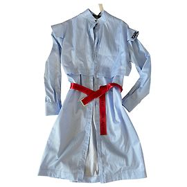 Robe Karl Lagerfeld en coton bleu clair Bleu clair