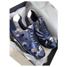 Valentino Garavani-Sneakers-Navy blue