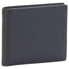 Prada-Prada Black Saffiano Bifold Wallet-Black