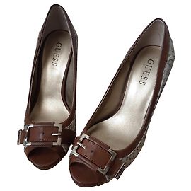 Guess Heels Beige Cloth Size 38.5 Beige