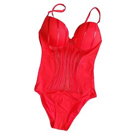 Traje de baño de una pieza rojo La Perla Roja
