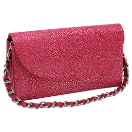 Autre Marque-Pink stingray clutch bag-Pink