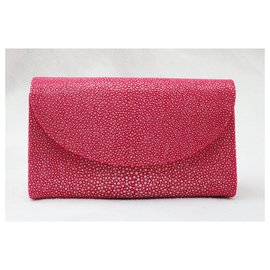 Autre Marque-Pink stingray clutch bag-Pink