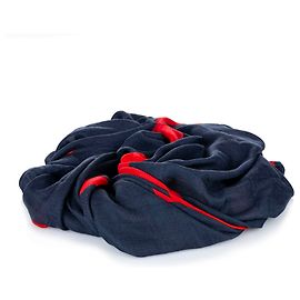 Sciarpa Valentino Blu V Logo Rosso Blu Blu navy