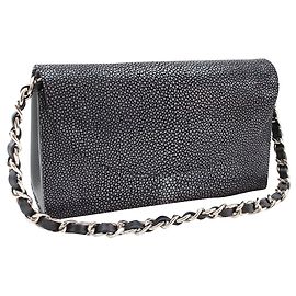 Autre Marque Pochette in pastinaca nera Nero