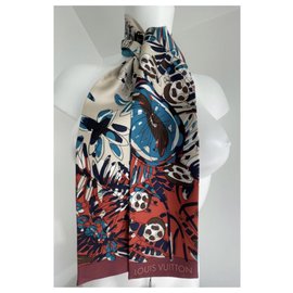 Louis Vuitton-Sciarpe di seta-Multicolore