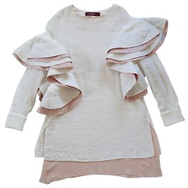 No Brand Vestidos Rosa Blanco Beige