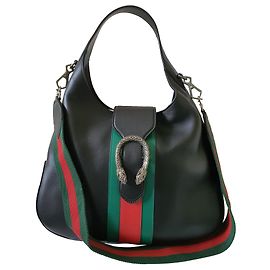 Gucci Black Leather Handbag Black