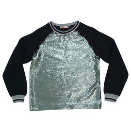 Msgm-Sweaters-Black,Silvery