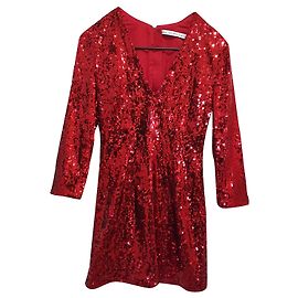 & Other Stories Sequin Dress Red Red