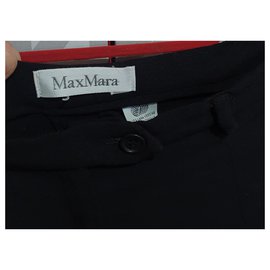 Max Mara-Pantalones, polainas-Negro