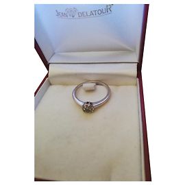 Autre Marque Didier Guérin White Gold and Yellow Gold Diamond Ring White