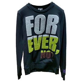 Sudadera Kenzo Negra y Multicolore en Algodón S Negro Multicolor