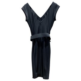 Robe midi noire Versace Noir