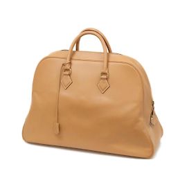 Bolsa Hermès Gold Samplon Travel Boston Duffle Marrom