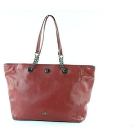 coach tote red