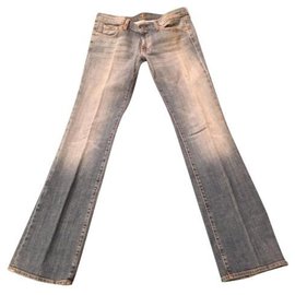 7 For All Mankind-Jeans-Azul claro