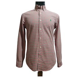 Camicia Polo Ralph Lauren Tartan in cotone Rossa Verde Rosso Multicolore Verde