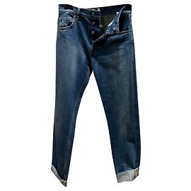 Autre Marque Slim Fit Jeans Blue Cotton Blue