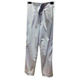 Calça Céline de algodão azul claro Azul claro