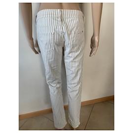Massimo Dutti-Pants, leggings-White,Beige