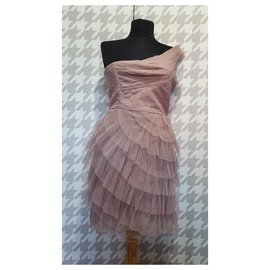 Robe beige en polyester Bcbg Max Azria Beige