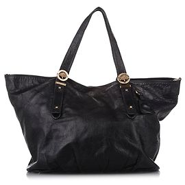 Mulberry Black Leather Tote Bag Black