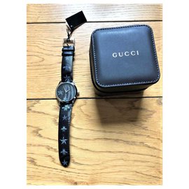 Gucci-Gucci brand new wristwatch model Bee & Star-Black,Silvery