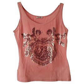 MIU MIU GESTICKTER RIPPENSTRICK JERSEY TOP Angeln