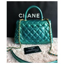 Chanel-Chanel Small Coco Handle bag-Green