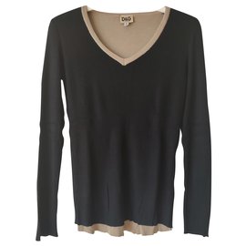 DOLCE & GABBANA BAUMWOLLE V-NEK JUMPER Schwarz