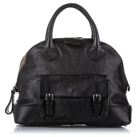 Chloé Sac melon noir Edith Dome Chloe Noir