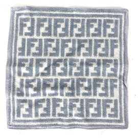 Fendi-Terry Cloth FF Towel Material For Mask Blue White-Other